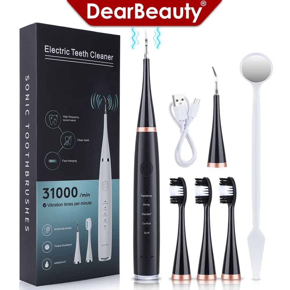 Sonic Dental Calculus Scaler electric toothbrush whitening kit tartar teeth removal tools oral hygiene cleansing tartar remover