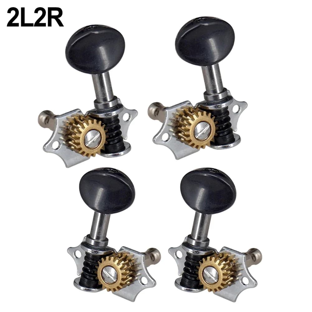 Accessori per Strumenti Musicali: Set Completo di Meccaniche per Ukulele Nere, Facile Installazione, Design Aperto