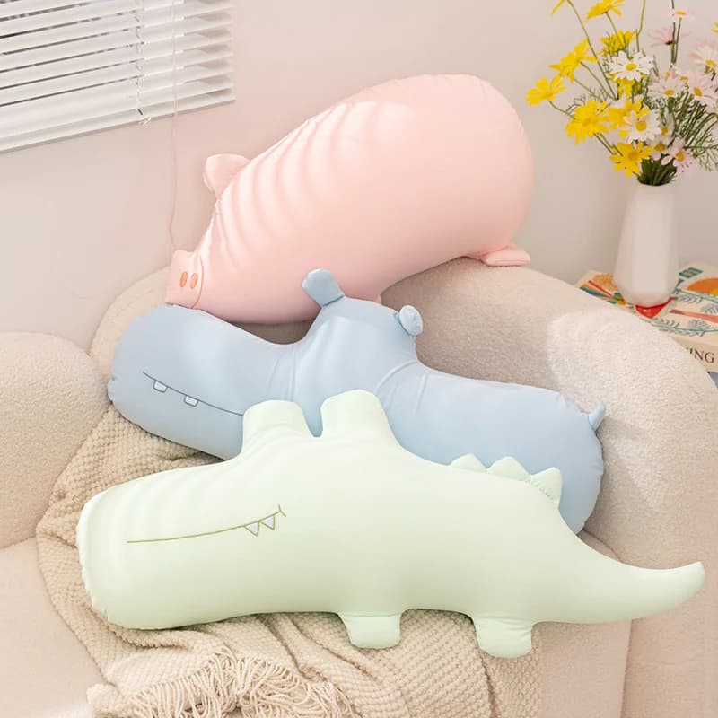 Freshening Cushion in Animal Shape Adult Silk, Ideal for Bedroom, Sofa, Living Room, Bovindo Window, Office - Perfect for Summer