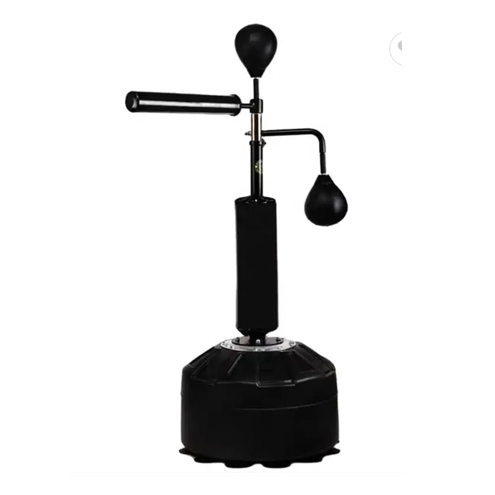 Boxing bag with adjustable boxing bar in height