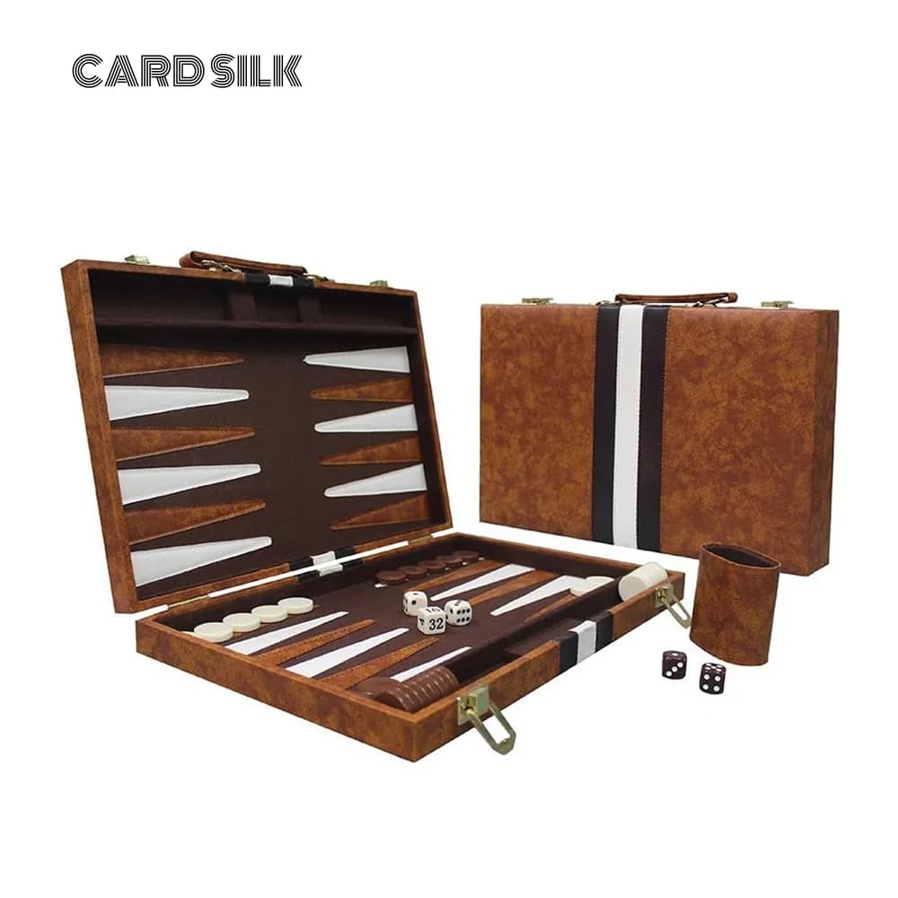 Grandi set da backgammon per adulti - Giochi da tavolo classici per 2 giocatori Adulti e bambini - Set da backgammon premium da 15 pollici e