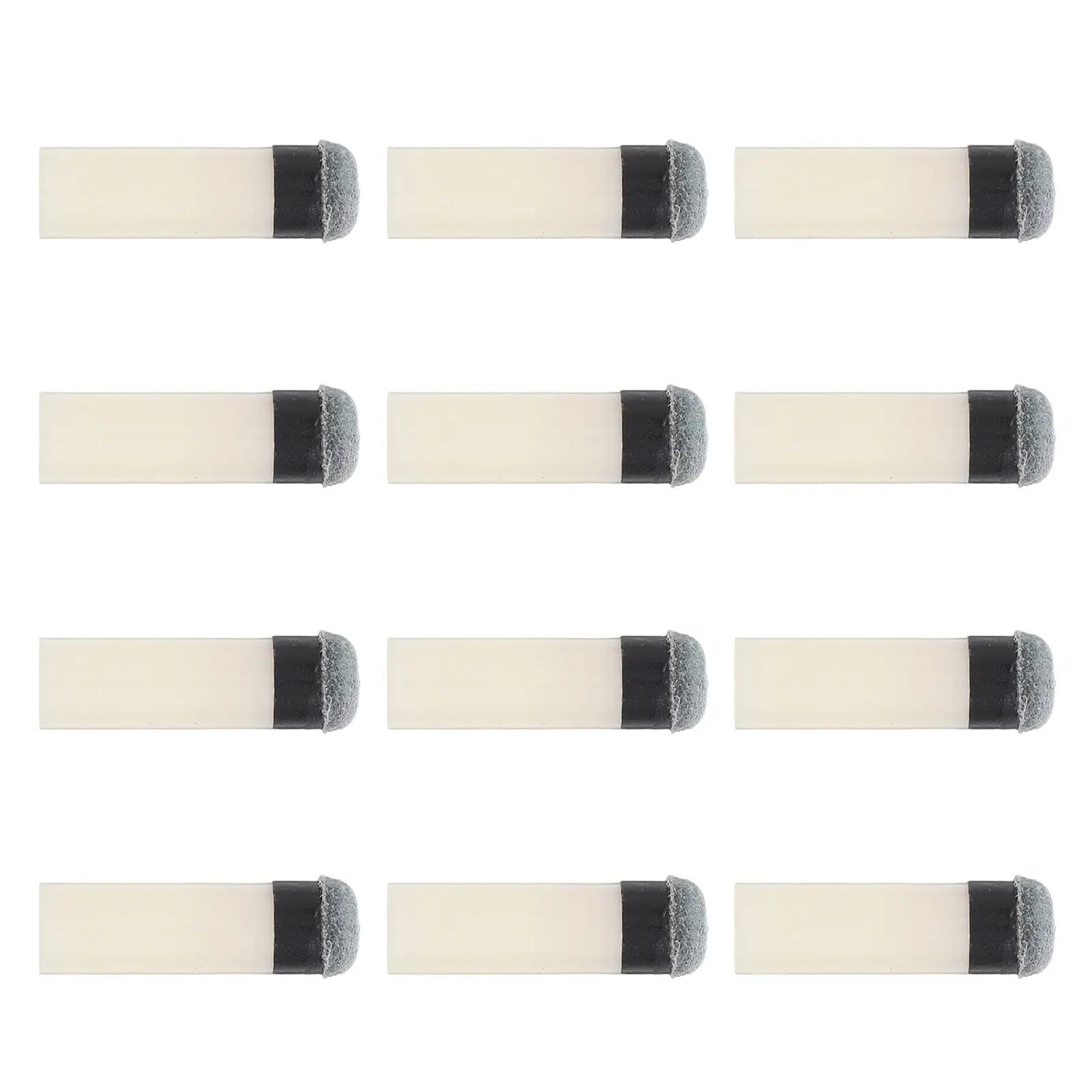 12 Pezzi Punte Professionali per Stecca da Biliardo 12mm, Punte di Ricambio a Vite per un Controllo Preciso, Resistenti all'Usura e di Lunga Durata