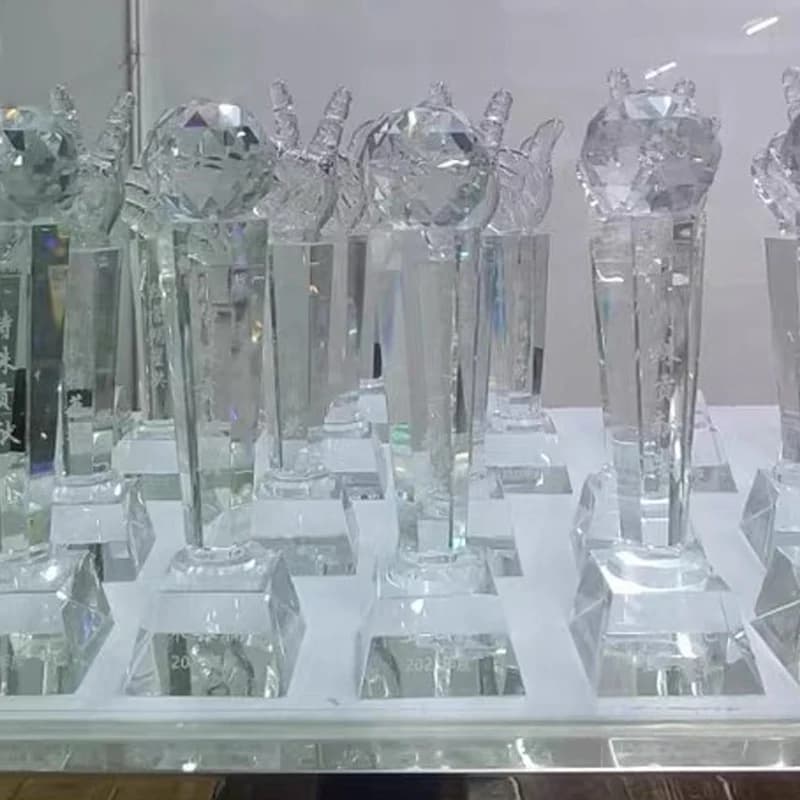 Trofeo in Cristallo Personalizzato Creativo, Souvenir Sportivo, Pallavolo, Tennis, Badminton, Premio per Competizioni, Decorazione Casa, 1 Pezzo