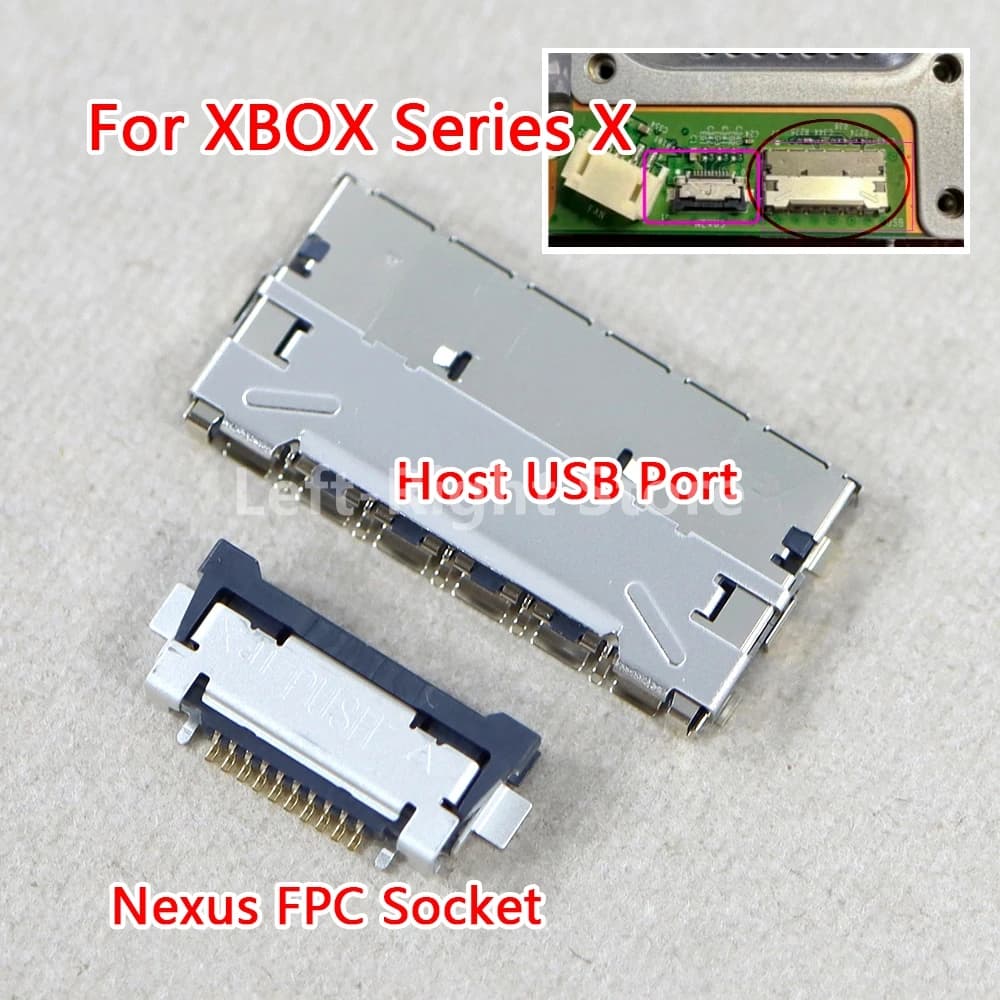 1PC di ricambio per Xbox Series X pulsante di accensione/espulsione connettore cavo flessibile per XSX NEXUS FPC presa connettore porta USB host