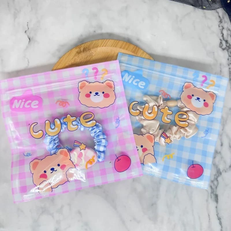 24 Sacchetti Regalo Cartoon Riutilizzabili con Chiusura a Zip per Braccialetti, Gioielli, Caramelle, Biscotti e Snack