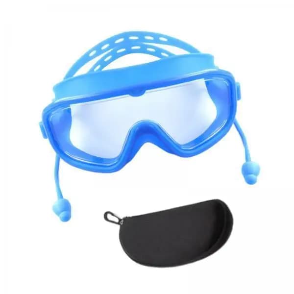 4xAdults Swim Goggles Leakproof with Storage Case Comfortable Swimming Goggles blue