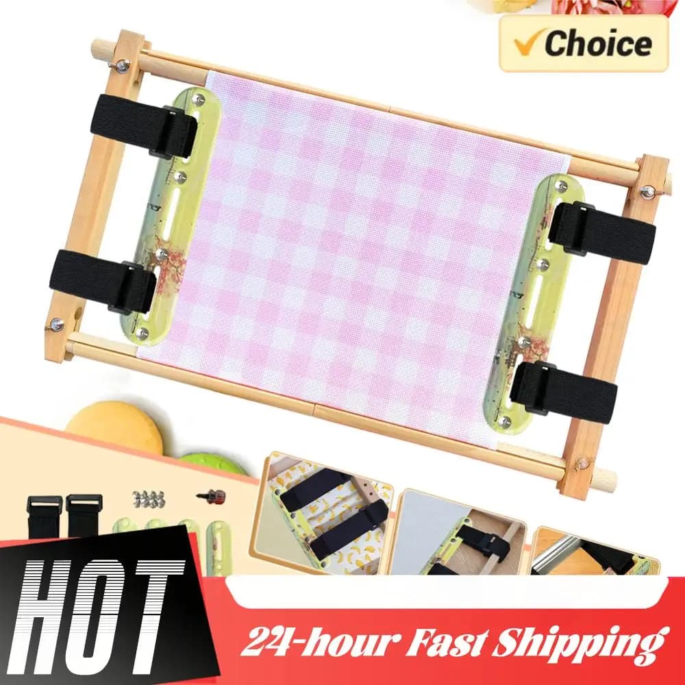 Cross Stitch Tool Side Clip Acrylic Stitching Side Tension Clip Set Embroidery Hoop Artifact