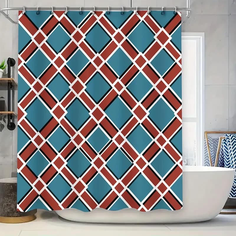 Tappetino da bagno moderno con memory foam antiscivolo per un massaggio ai piedi confortevoli nella decorazione del bagno Forniture Des a strisce nere/rosse