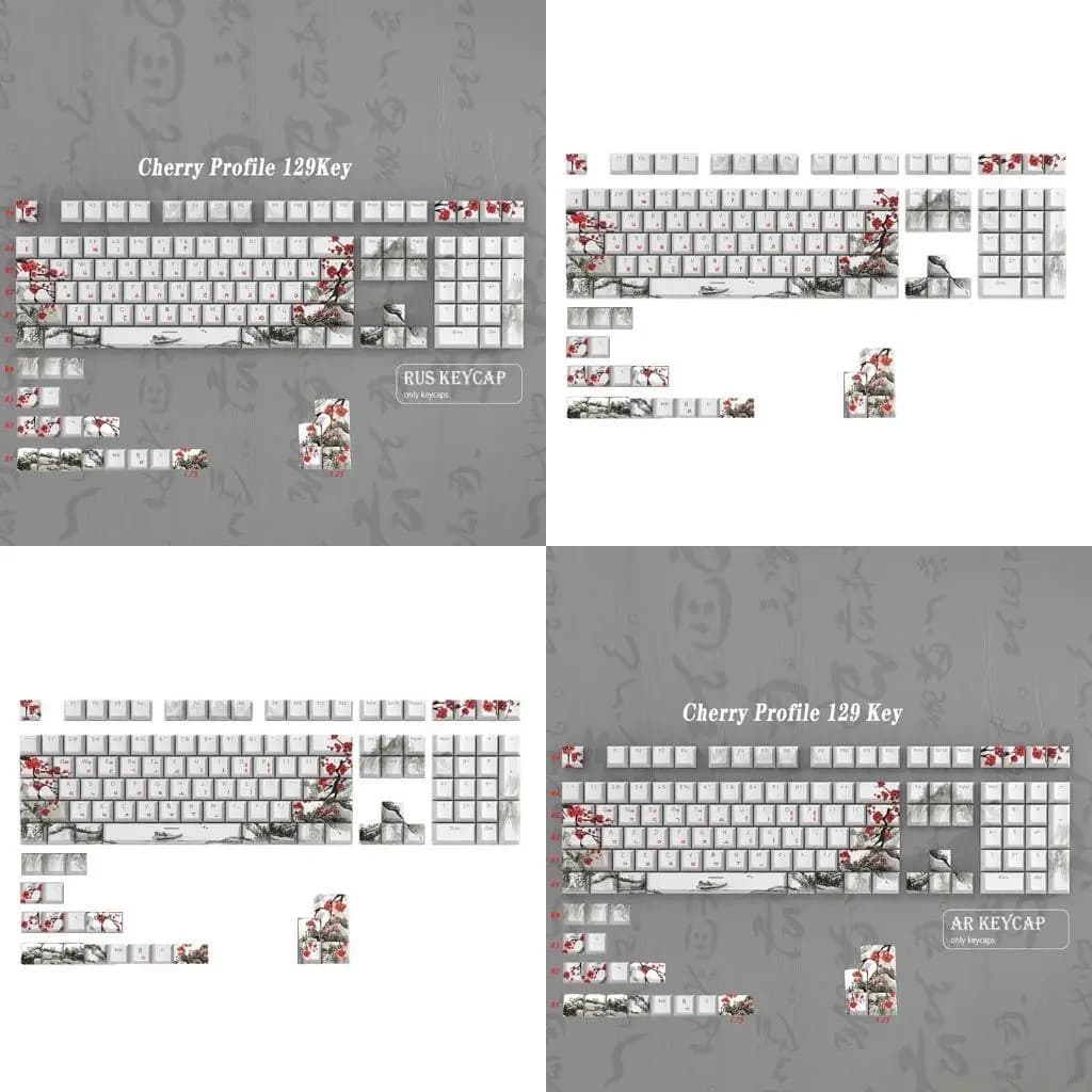 Russian Korean Japanese Plum Blossom for mechanical keyboards
