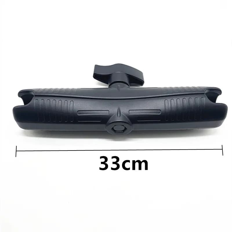 Braccio a doppia presa da 12,99" in alluminio di grado marino con dado inceppato - Dimensioni lunghe per sfera da 2,25"