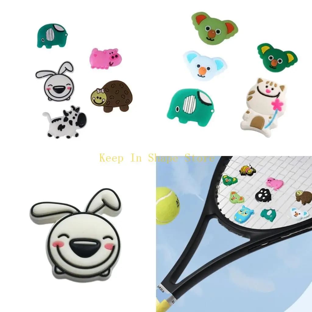 U1JC Tennis Vibration Damener Silicone Racket Tennis Rope Screen for Depreciation for Tennis Racket and Lock