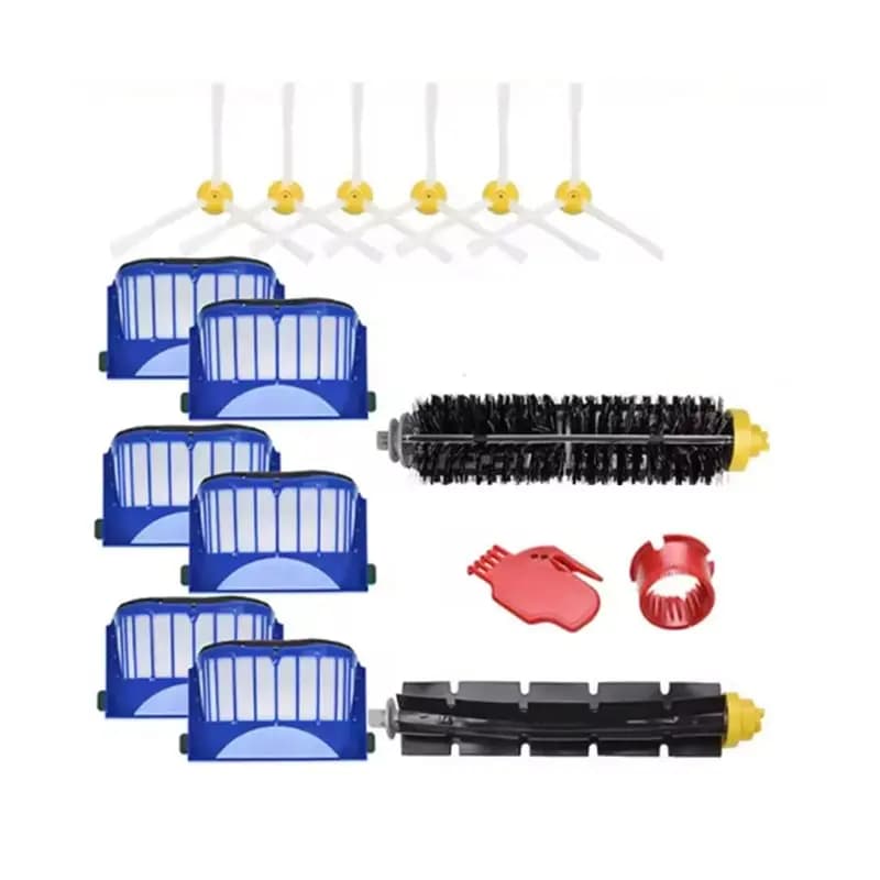 【FAVORITE】Set di 16 Spazzole Laterali e Filtri per Aspirapolvere Irobot Roomba 675 670 665 690 692 694 671 677 650 655 614