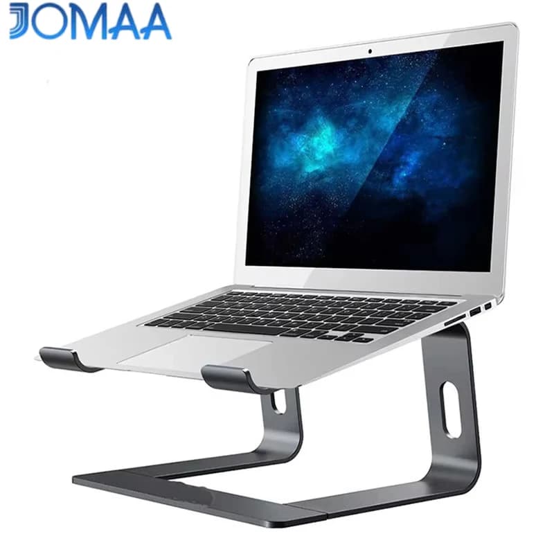 Supporto per laptop Jomaa Supporto per laptop ergonomico in alluminio Supporto per computer Supporto per laptop staccabile Riser Supporto per notebook compatibile