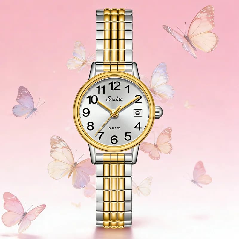 LIGE Luxury Quartz Watch for Women Elegant Stainless Steel Watch Luminous Waterproof Auto Date Wristwatch Ladies Dress Watch