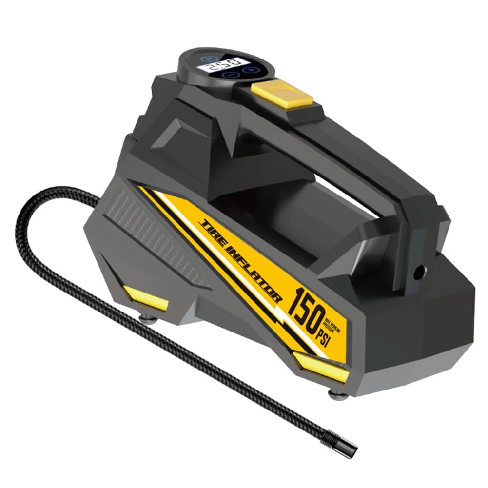 Pompa Gonfiabile Portatile 150PSI con Display Digitale, Compressore d'Aria Elettrico per Auto, Biciclette e Palloni