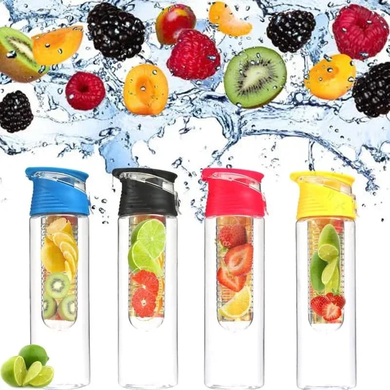 700ml/800ml BPA Libero Frutta Infusore Bottiglia di Acqua Succo Shaker Sport Limone Bottiglia di Acqua Fitness Sport Frutta Bere Bottiglie