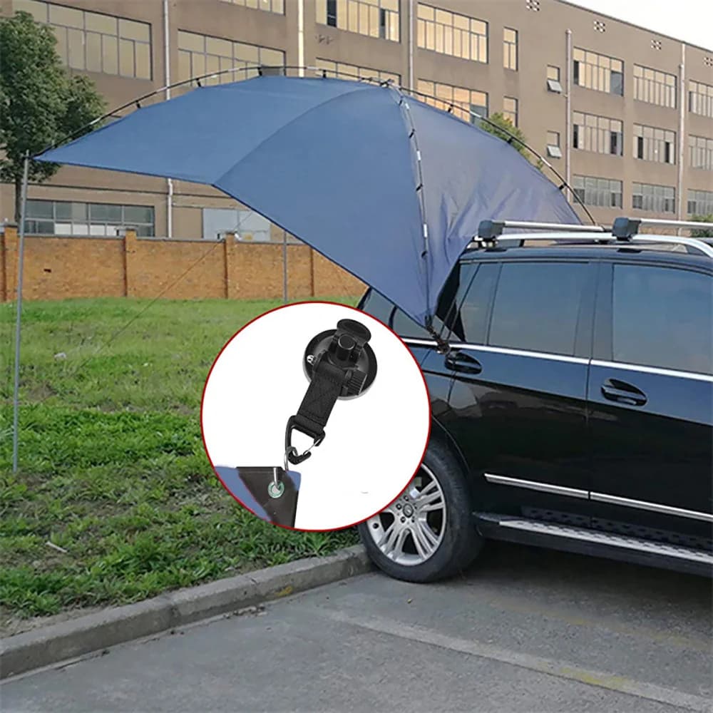 Forte gancio a ventosa per auto Elementi essenziali per il campeggio dell'auto Resistente legare la ventosa Camper per tenda da esterno Accessorio per tendalino per auto