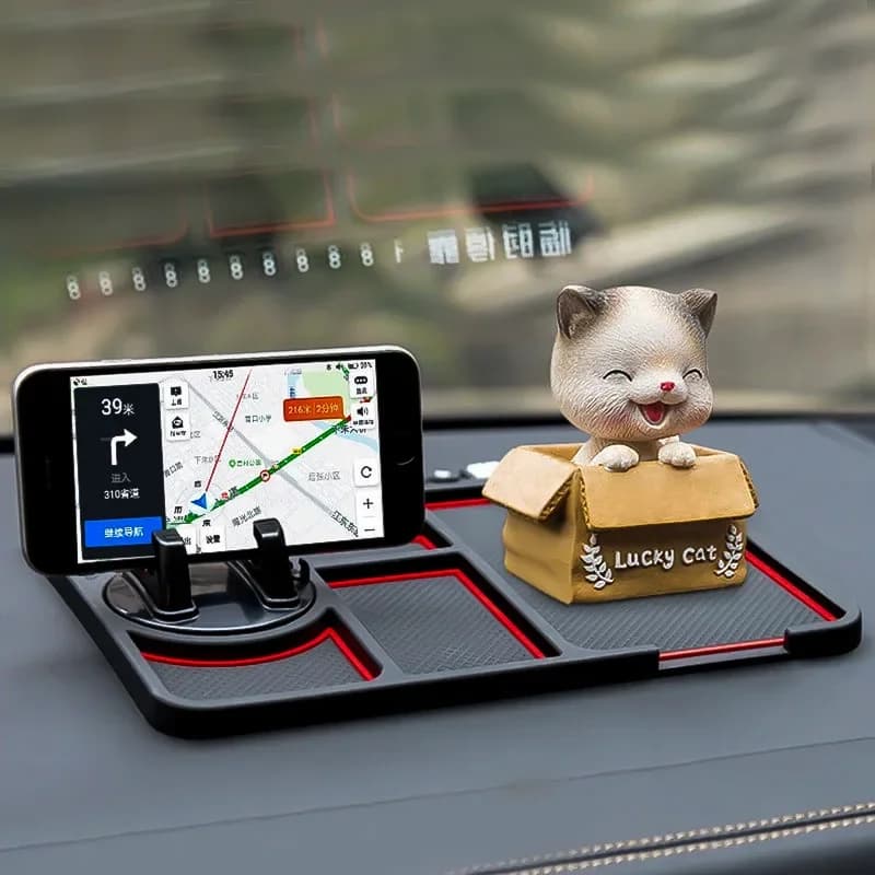 Tappetino antiscivolo per auto multifunzionale Supporto per telefono automatico Antiscivolo appiccicoso antiscivolo Supporto per cruscotto in silicone Assecories Nuovo