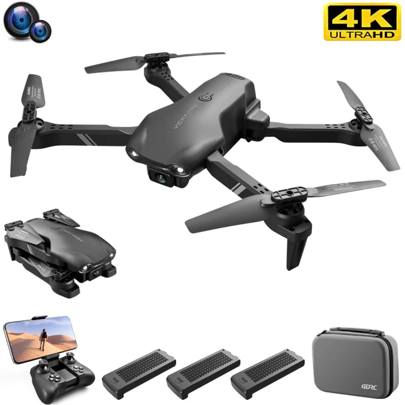 NUOVO V13 Mini Drone 4K HD Professionale Con 1080P Doppia Fotocamera 2.4G WIFi FPV Dron Pieghevole RC Quadcopter Regalo Giocattolo