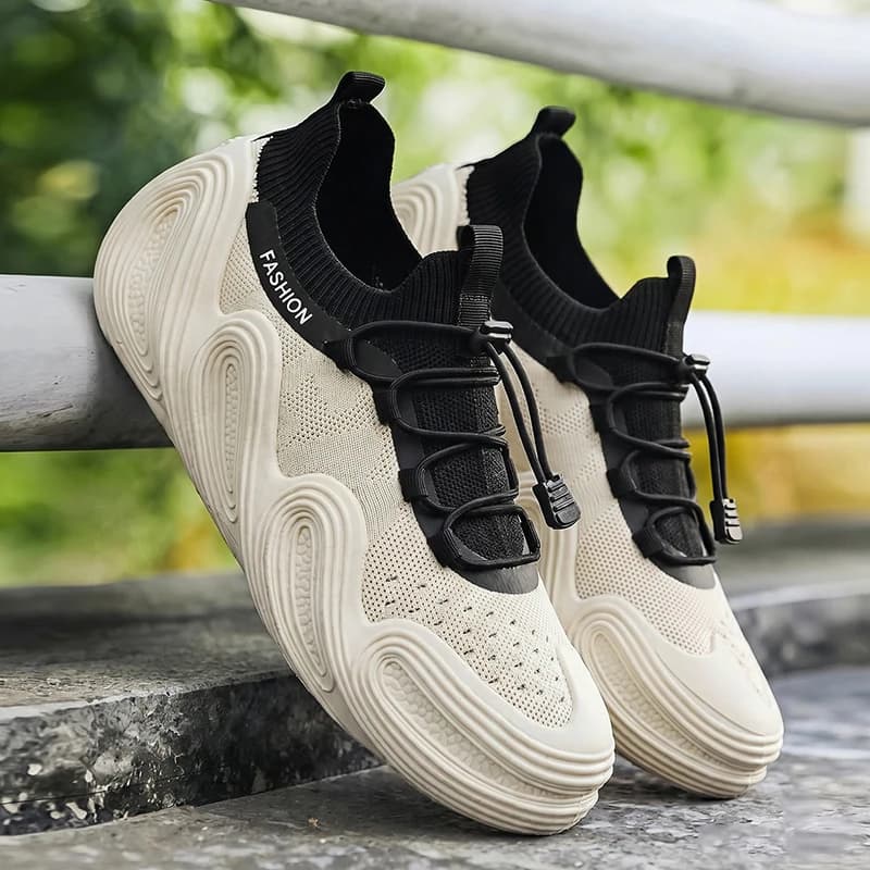 Scarpe Sportive da Uomo in Mesh per Fitness, Design a Massima Ventilazione, Suola Ammortizzante, per Corsa e Allenamento Quotidiano all'Aperto
