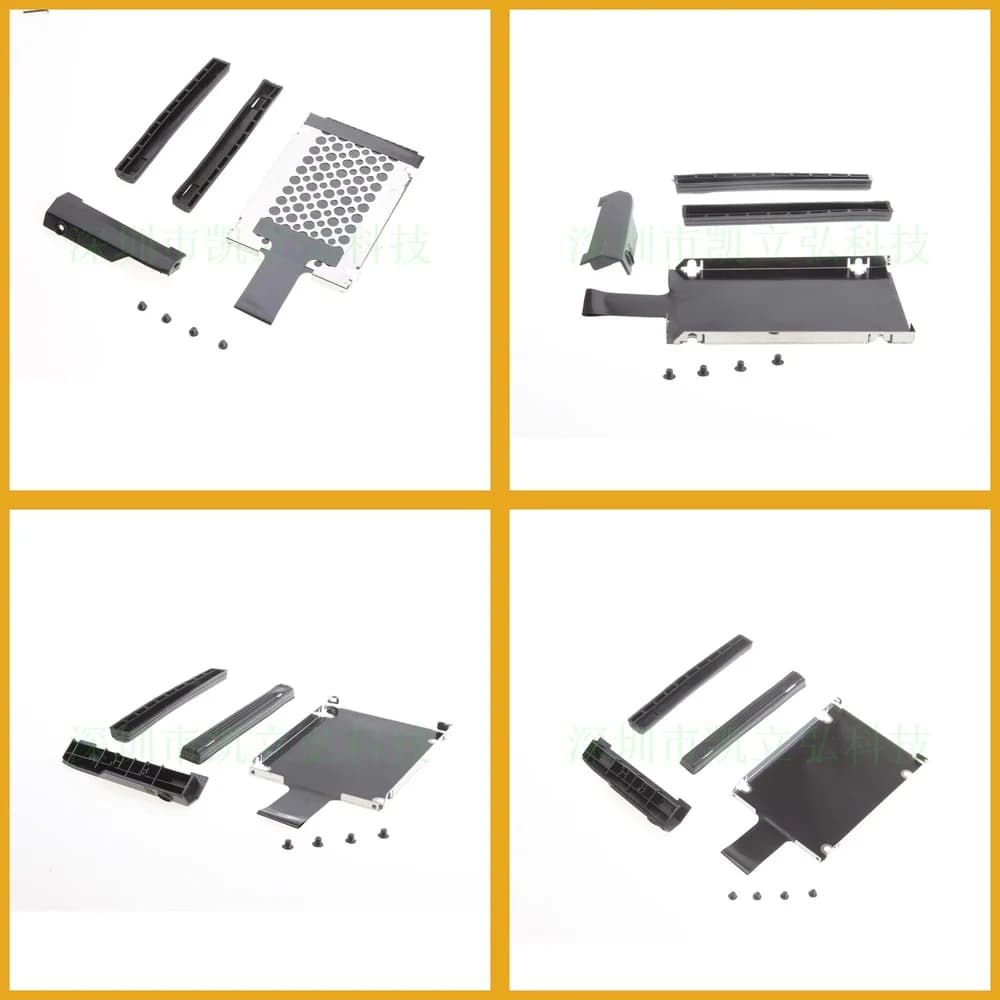 Kit Adattatore per Disco Rigido da 9,5mm a 7mm con Striscia in Gomma e Coperchio HDD Compatibile con Laptop Dell T410 T410i