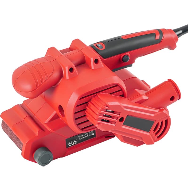 Levigatrice a Nastro Elettrica Verticale 1200W, Mini Macchina Portatile per Levigatura e Lucidatura Fai-da-Te per Metallo e Legno