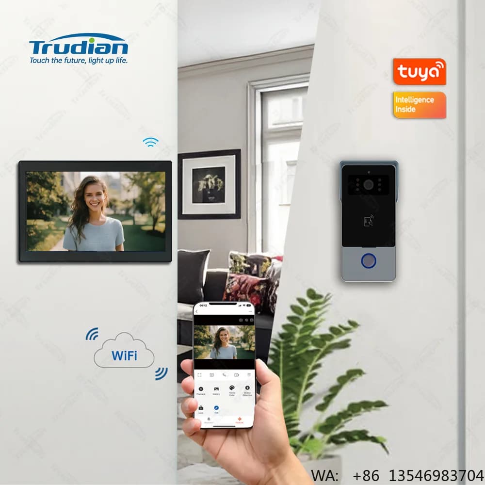 Videocitofono Intelligente Economico con Telecamera, Sensore di Movimento IP, Controllo Accessi e Schermo per Casa