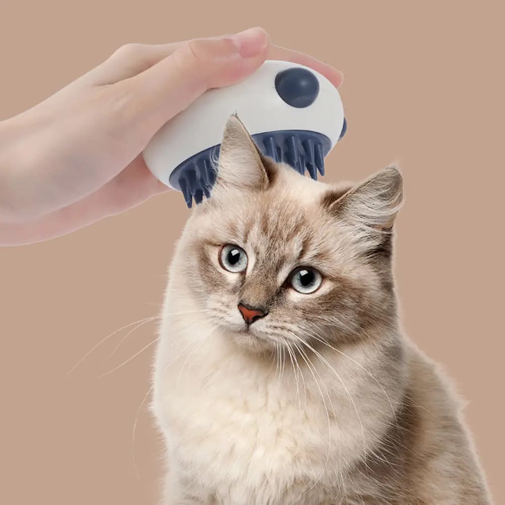 3 Pcs Pet Compact Bath Brush Dog Scrub for Shampoo Grooming Massage Cat Cleaning Shower