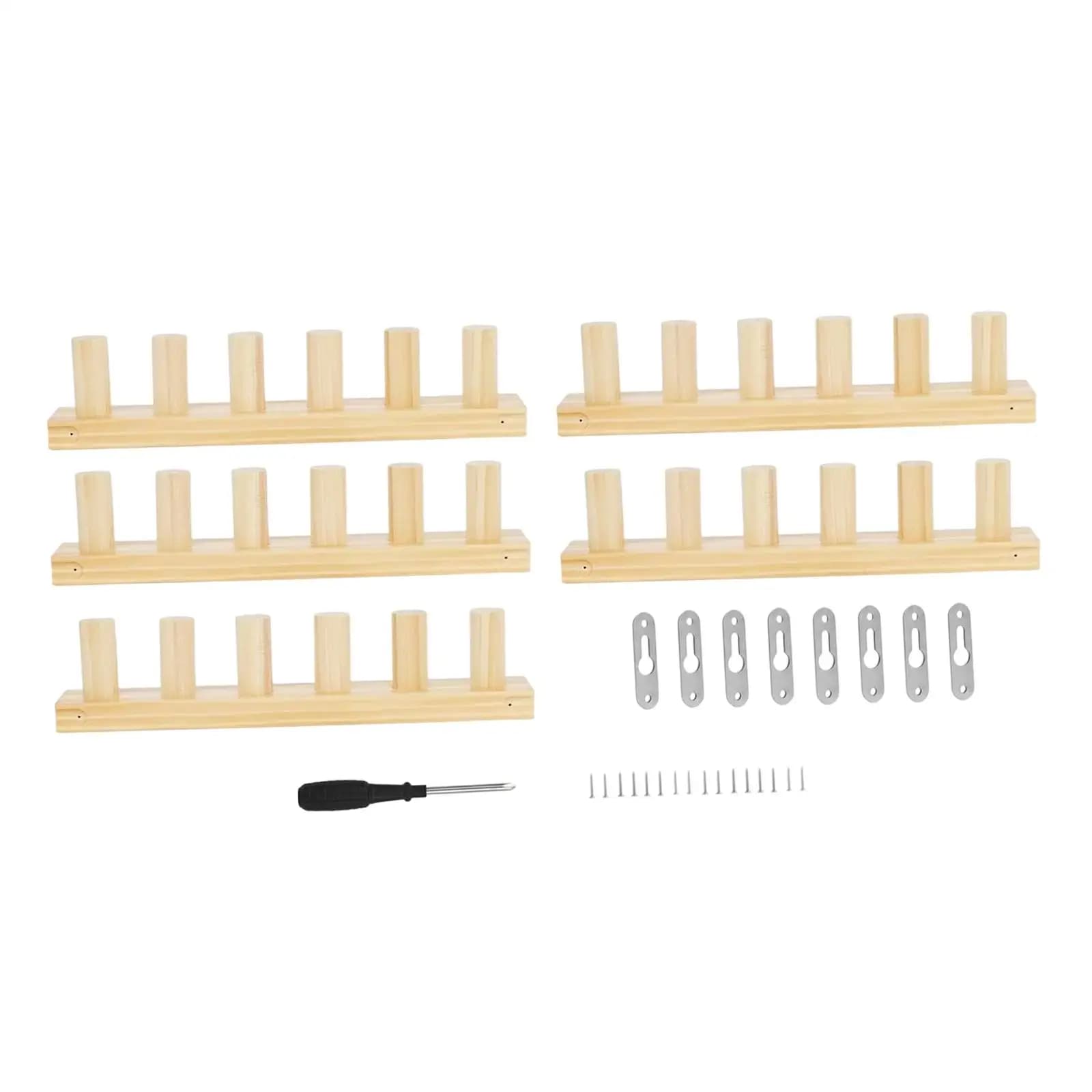 Bulky Blanket Loom Peg Frame Thick Yarn Hand Knitting Kit Wooden Weaving Loom for Knitting and Crafting