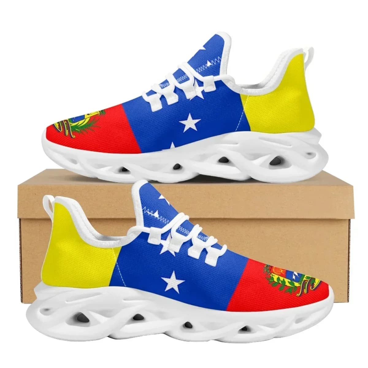Sneakers con Bandiera del Venezuela per Donna e Uomo 2023, Scarpe Casual da Corsa Traspiranti con Ammortizzazione, Scarpe da Tennis in Mesh