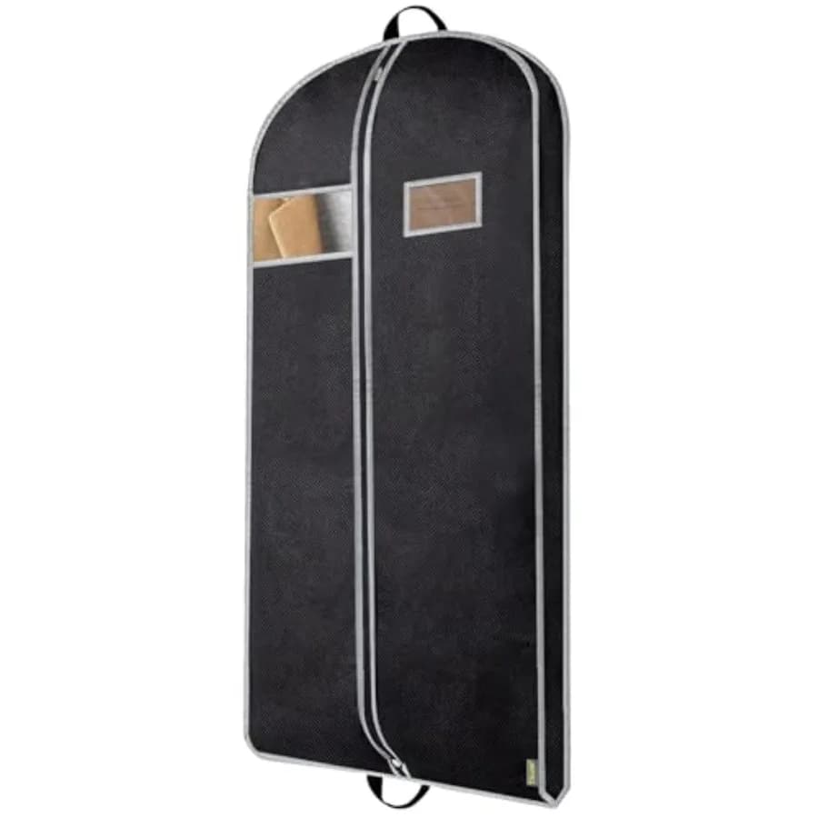 1PK Heavy Duty Garment Bag with Shoe Storage Travel Bag for Dresses, Suit, Coats Travel Essential 60