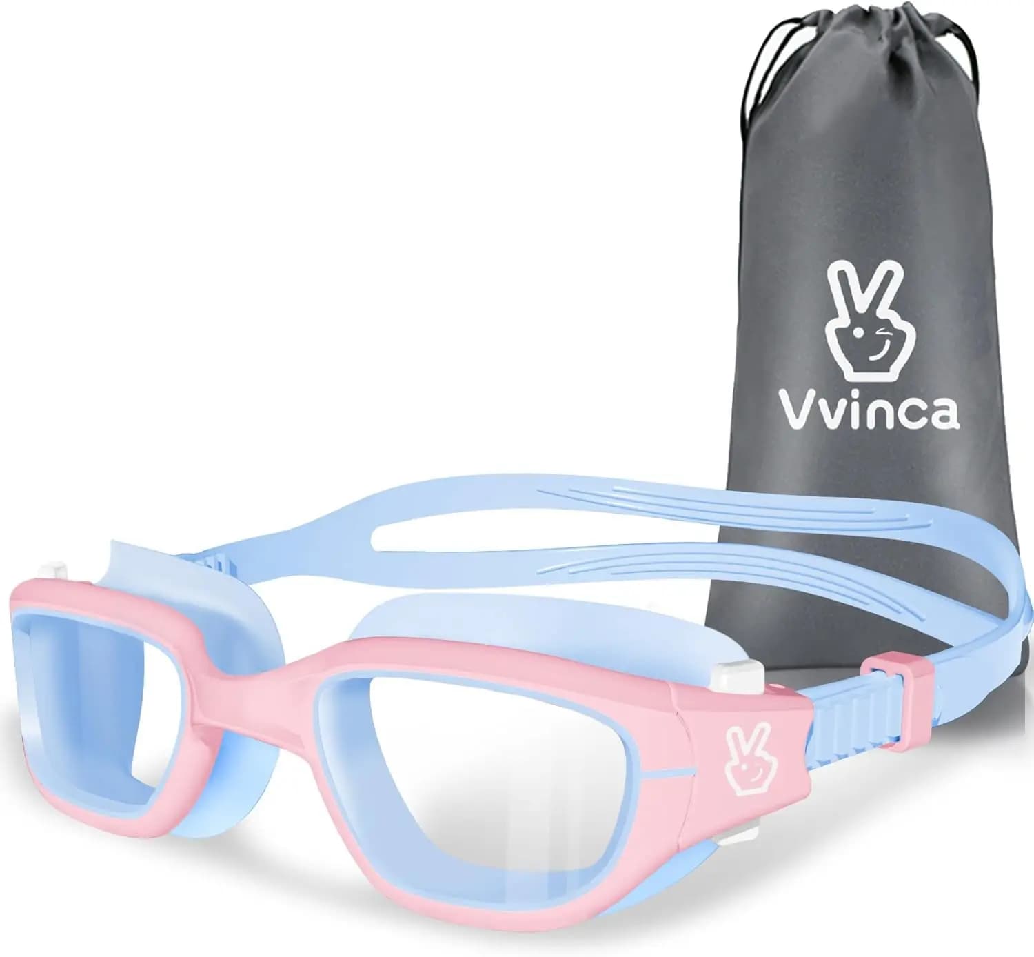 Occhialini da Nuoto per Bambini, Antiappannamento con Protezione UV, Senza Perdite d'Acqua, per Ragazzi e Ragazze dai 3 ai 14 Anni