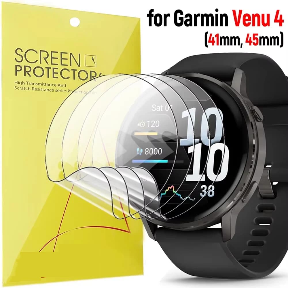 Pellicola morbida idrogel per Garmin Venu 4 45mm 41mm protezione schermo antigraffio per Garmin Venu 3 3S/Venu 4 accessori pellicola trasparente