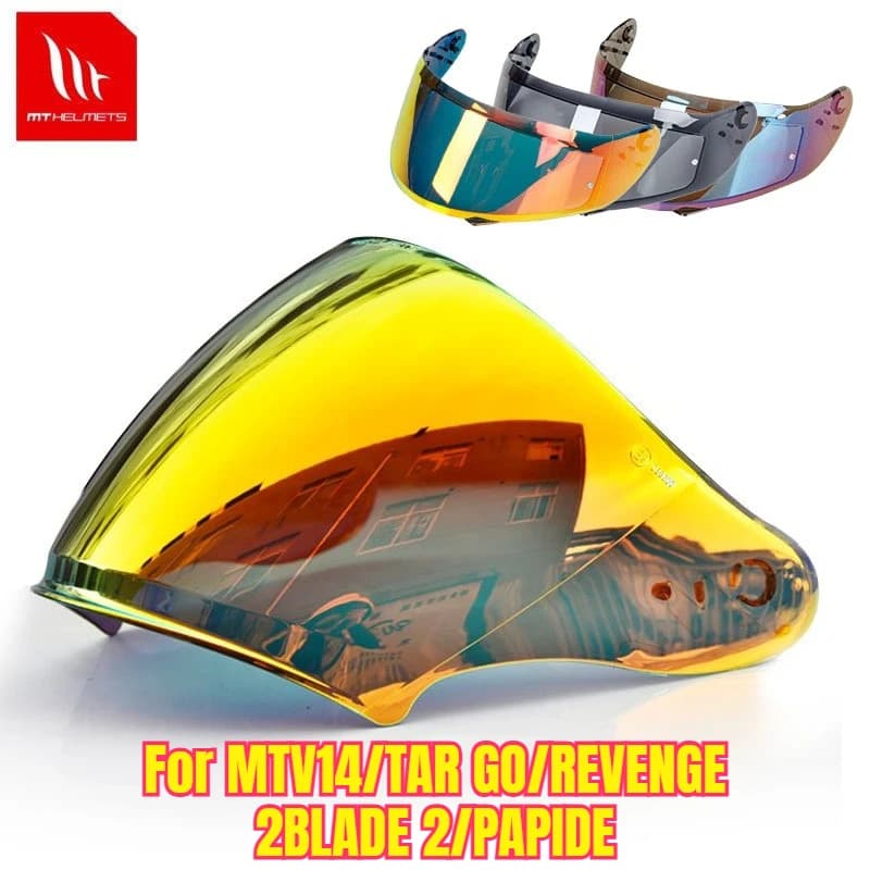 Visiera per Casco MT-V-14, Compatibile Solo con Caschi Moto MT Modelli RAPID, RAPID PRO, BLADE 2 SV, REVENGE 2, TARGO