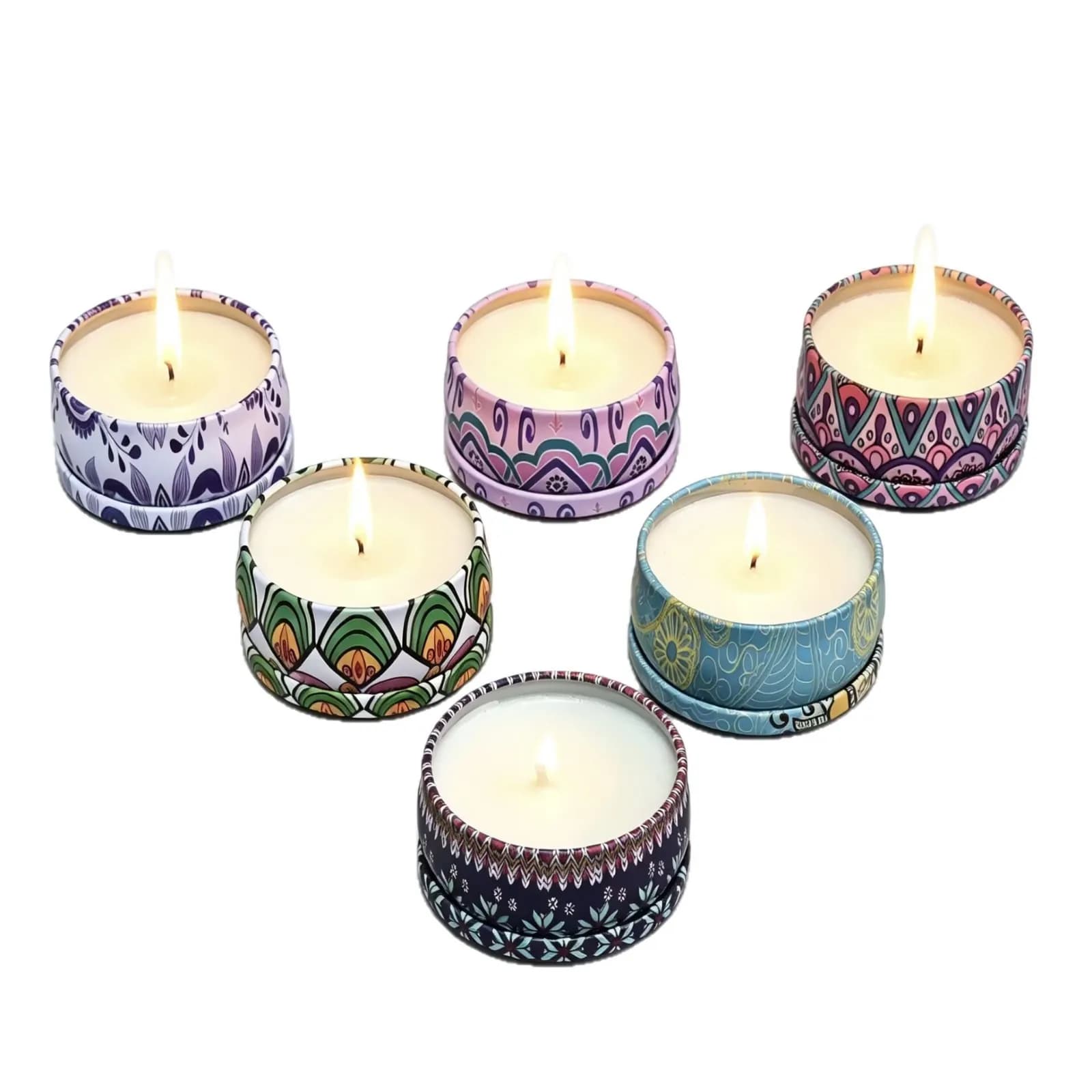 Dried Flower Smokeless Scented Candle, Long Lasting Light Fragrance for Bedroom, Gift & Souvenir Box Aroma Candle