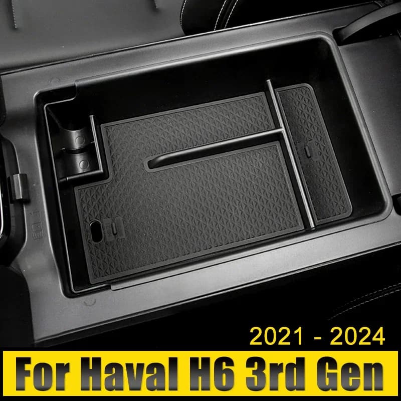 Auto Console Centrale Bracciolo Scatola di Immagazzinaggio Contenitore Organizzatore Vassoio di Supporto Per Haval H6 3rd Gen GT 2021 2022 2023 2024 HEV PHEV