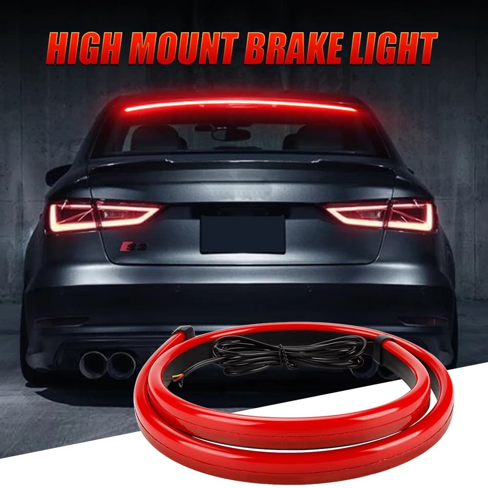 MIHAZ 90cm 100cm ha condotto la luce di Stop per montaggio alto della luce di Stop della luce di Stop per la luce di coda di marcia universale per auto 12V