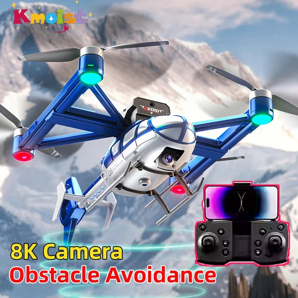 Jjrc X38 Rc Drone con fotocamera 8K telecomando elicottero giocattolo aereo evitamento ostacoli doppia fotocamera Rc elicotteri giocattoli per ragazzi