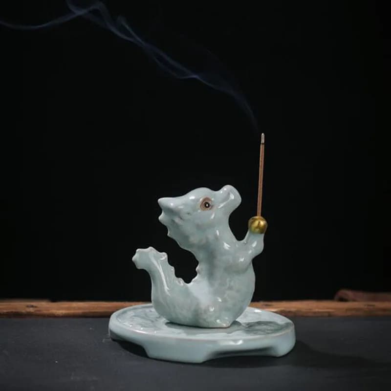 Bruciatore per aromaterapia per incensiere con profumo per interni in ceramica in stile cinese per la decorazione domestica