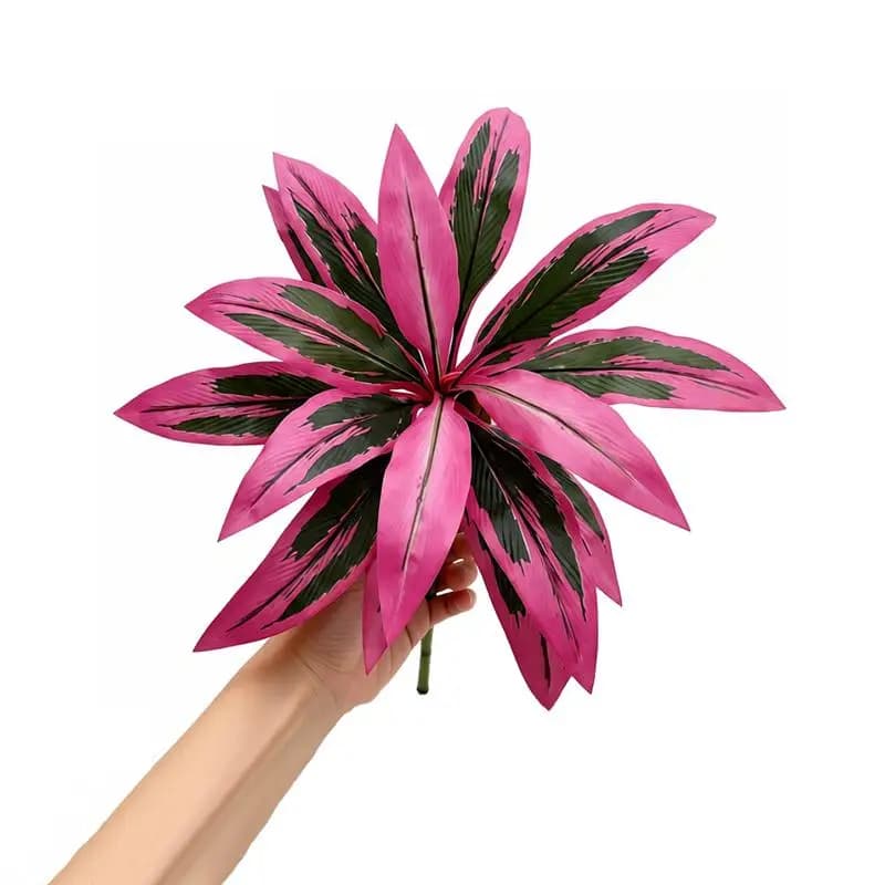 1Pcs Desktop Design 55CM Large Artificial Dragon Blood Tree Faux Brazilian Wood Plant Decor For Living Room With Life-Like Green