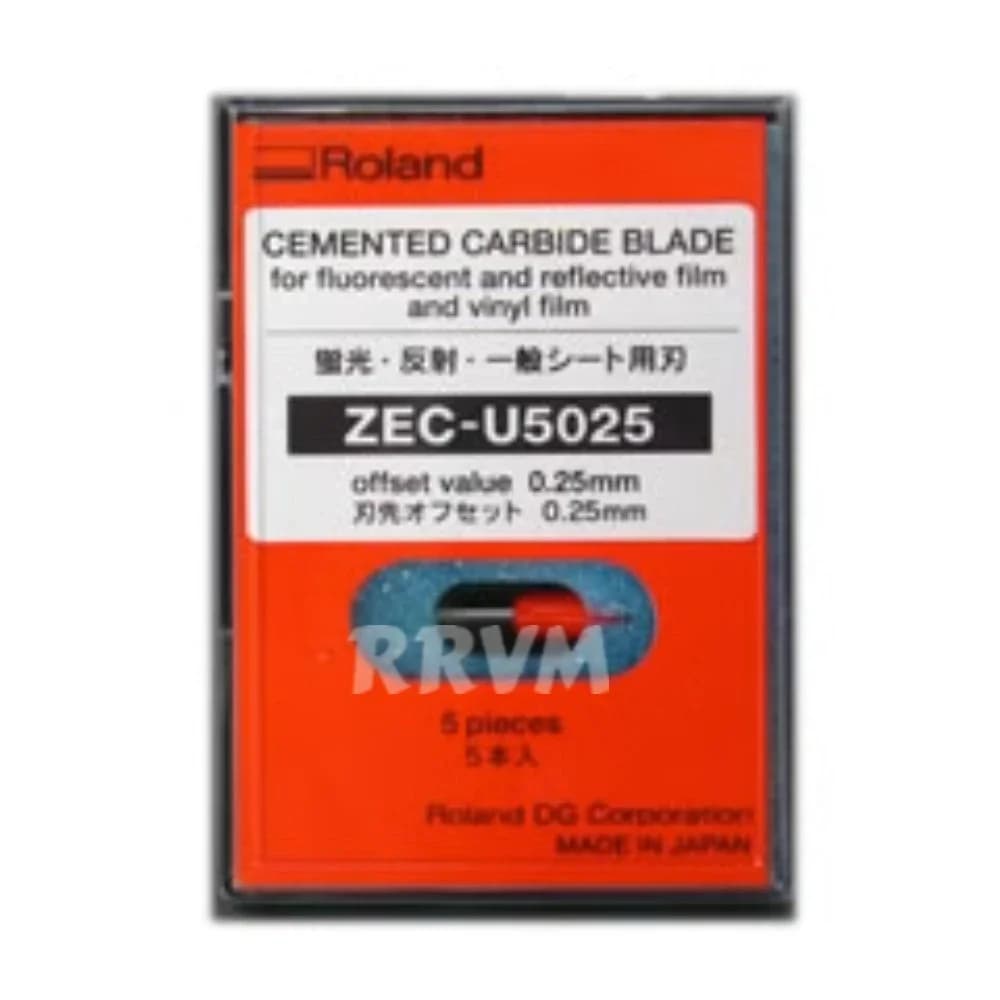 5 PZ/SCATOLA Nuove Lame Originali in Metallo Duro Roland ZEC-U5025 per Lama da Taglio in Vinile