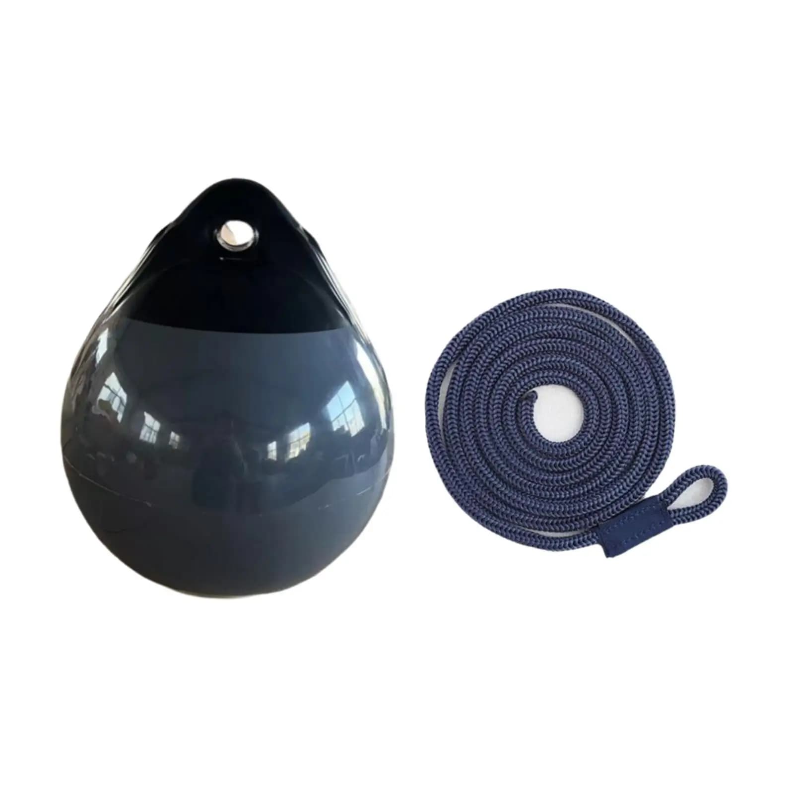Sfera di ormeggio per barche con occhiello, include corda da 1,5 m per ancoraggio