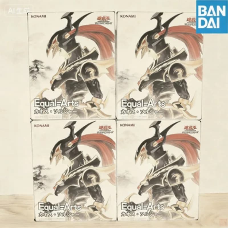 Action Figure Anime Yu-Gi-Oh Legion Black Luster Soldier di Bandai per KONAMI, Giocattolo da Collezione in PVC per Fan, Cosplay e Esposizione