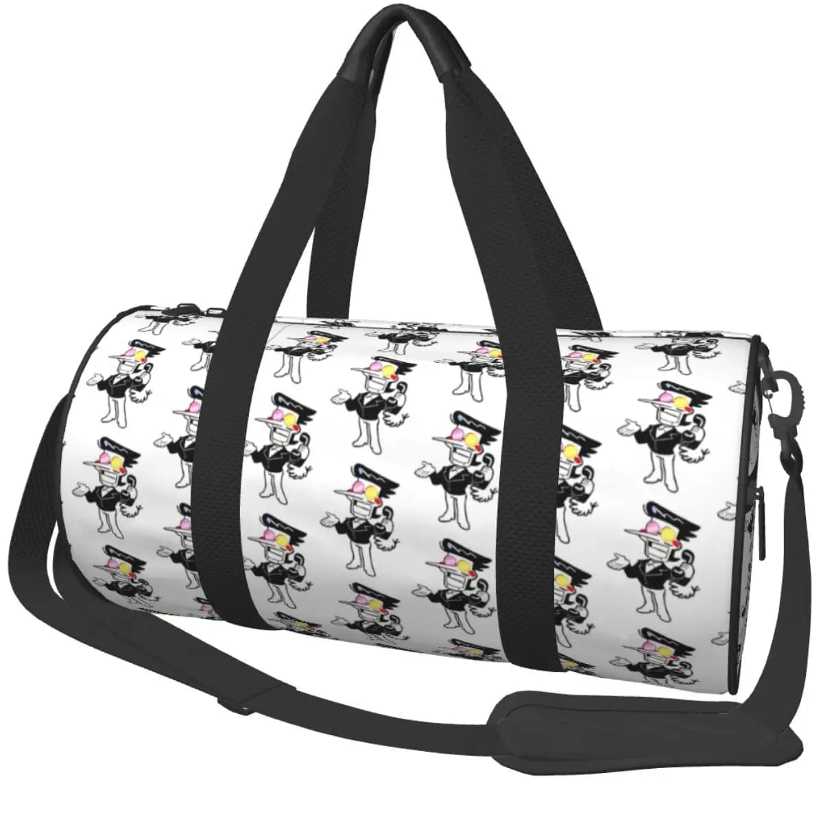 Deltarune Spamton Repeat Cartoon Borse sportive Borsa da palestra per allenamento da viaggio con scarpe Borse Uomo Donna Design Borsa fitness per weekend