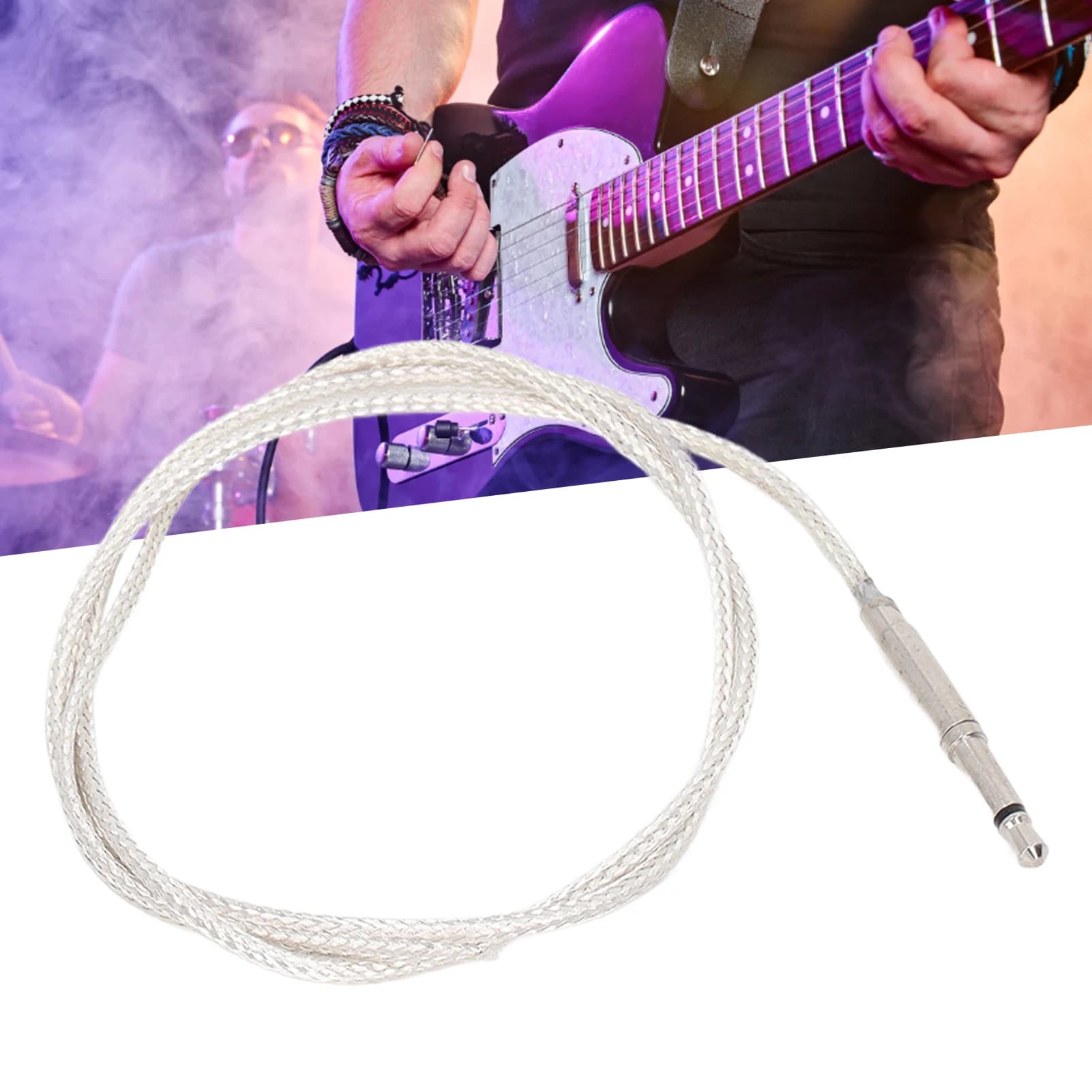 Ukulele Pickup Stick Striscia morbida sotto la sella Piezo Bridge 2.5 Spina audio Parti Ukulele Pickup Stick Ukulele Parti di ricambio