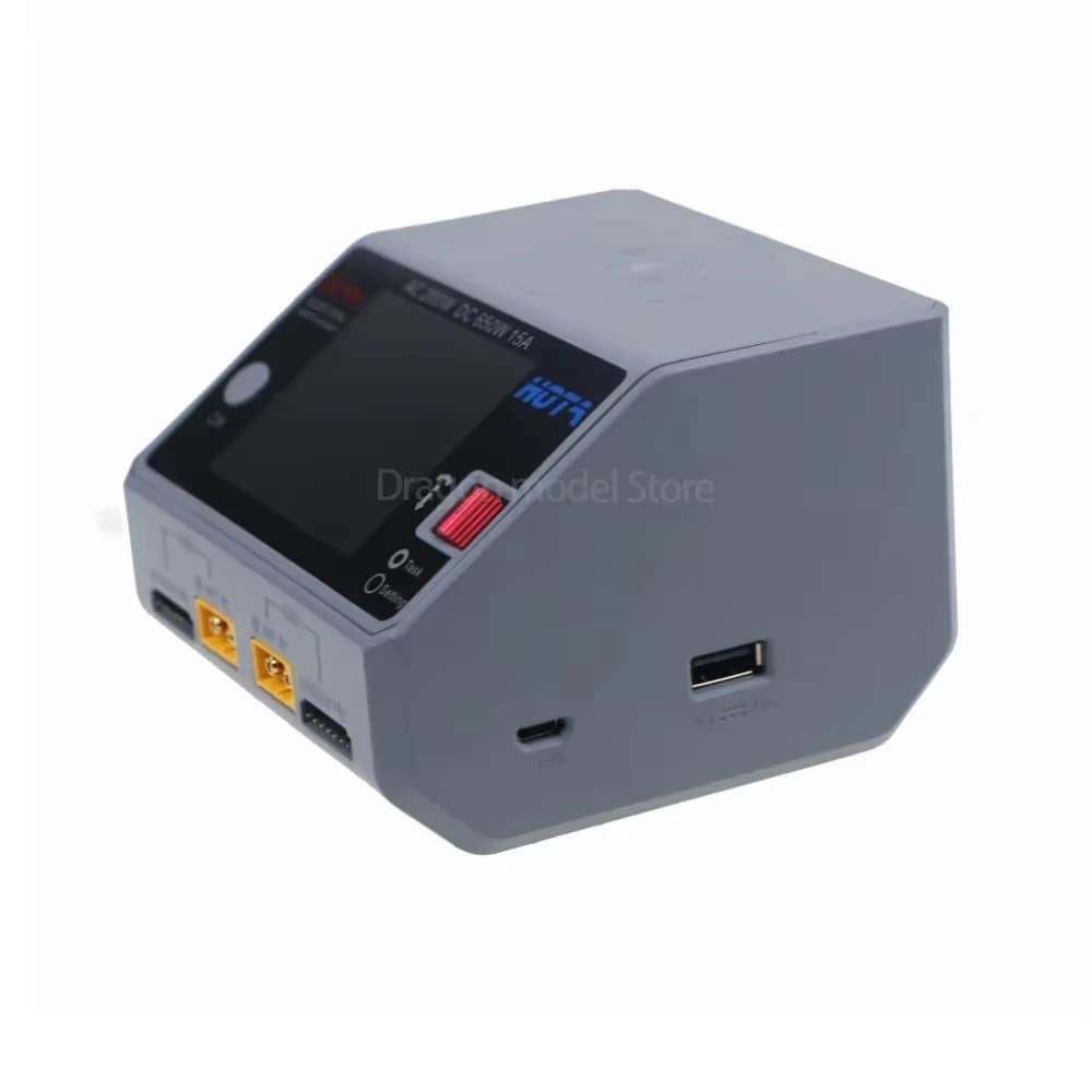 HOTA D6 Pro 200W AC 650W DC Dual Channel Wireless Charger for LiPo LiHV NiMH NiCd RC Drone Battery