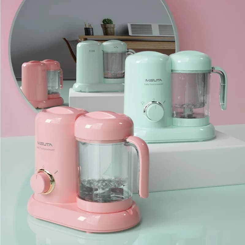 220V Multi-Function Electric Grinding Machine For Children Automatic 4 in 1 Steam Cooking Machine For Food Blender Machine For Kitchen Tools