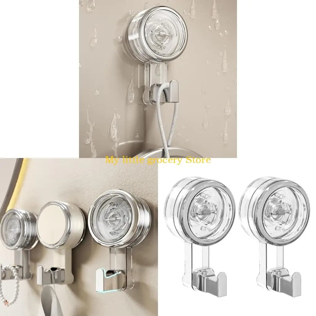 D5BD MultiPurpose Usction Tappose Clip 2 Pacchetti Clear Designs e robusti supporti per uso domestico Accessorio per casa