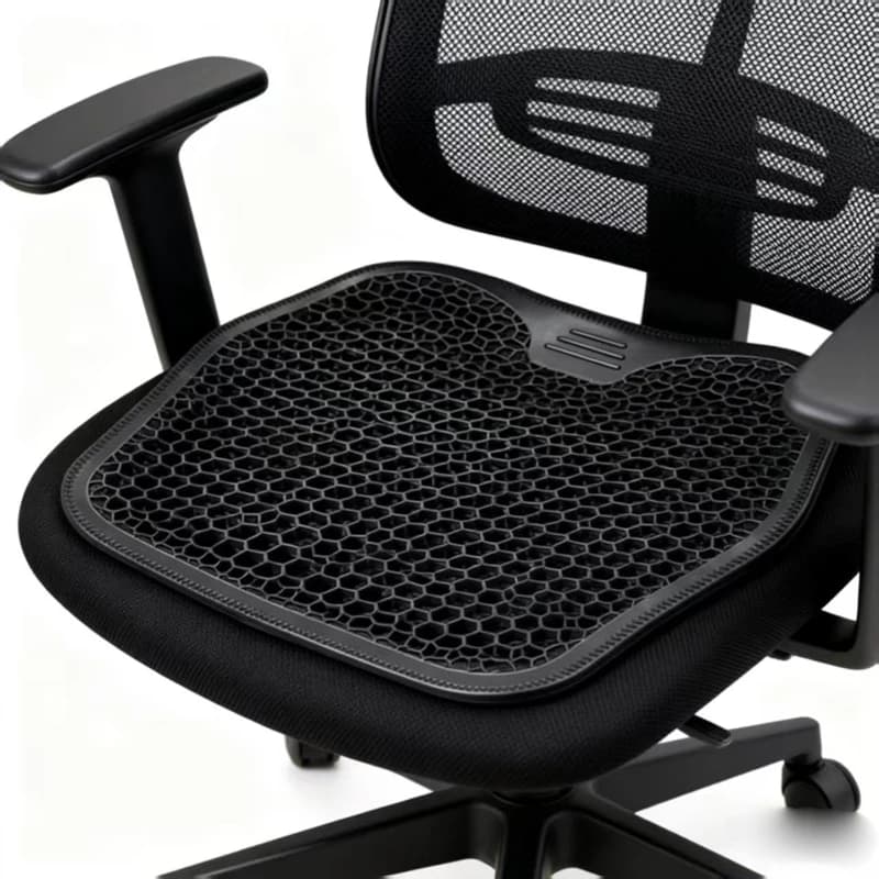 Universal Ice Gel Seat Cushion Cooling Mat for Office Chair Car Seat Wheelchair Kitchen Chair Non-Slip Breathable Honeycomb