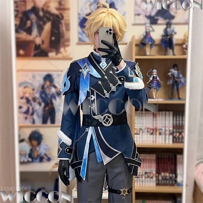 Genshin Impact Traveler Aether Lumine Snezhnaya New Outfit Game Cosplay Costume For Halloween Party Festival Fancy Comic Con